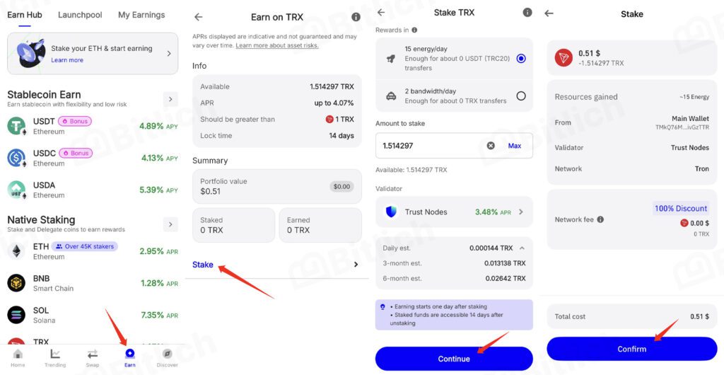 Staking Trust Wallet