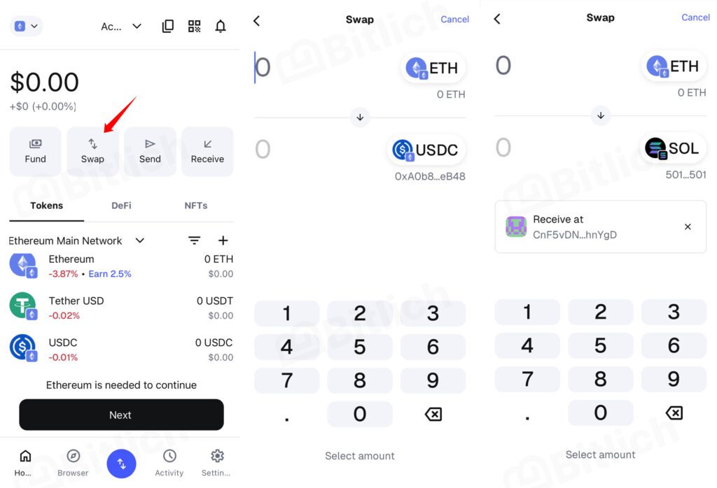 Swap — exchange and cross-chain in one button Metamask