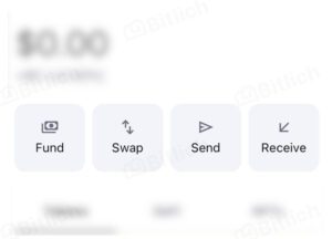 Main screen overview in MetaMask
