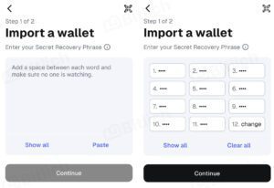 How to restore MetaMask with a Secret Recovery Phrase