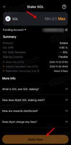 How to Stake on Bybit